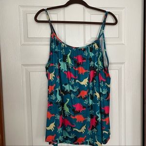 Dinosaur print swing tank